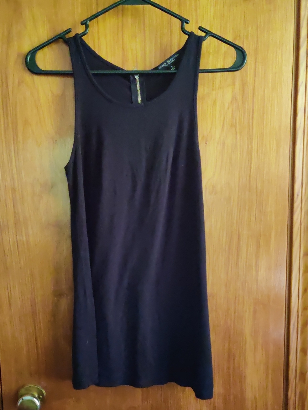 Black Sleeveless Shift Top